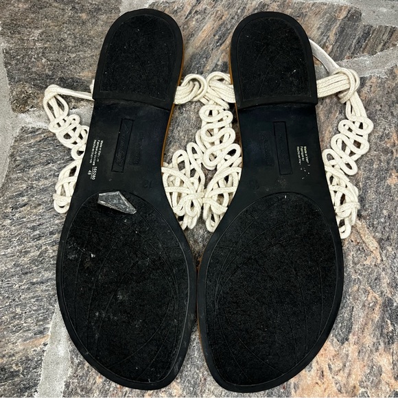 #170 American Eagle by Payless Cream Ropey Sandals - Picture 5 of 8